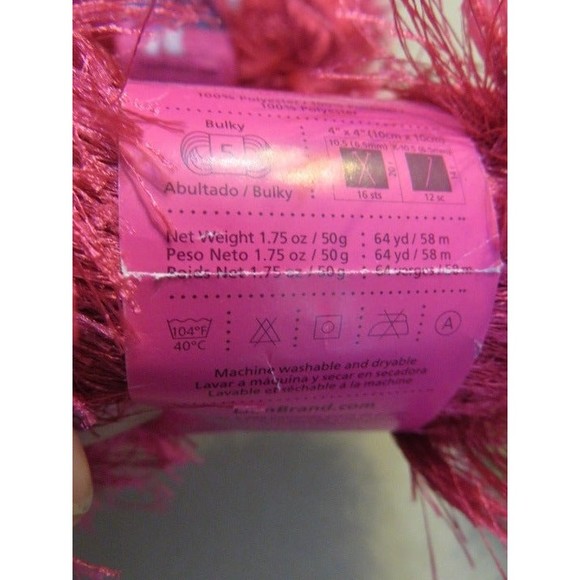 4 Skeins Lion Brand Fun Fur Yarn - New - Picture 5 of 5